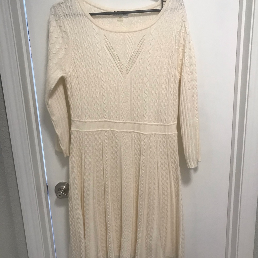 Calvin Klein fall cream dress